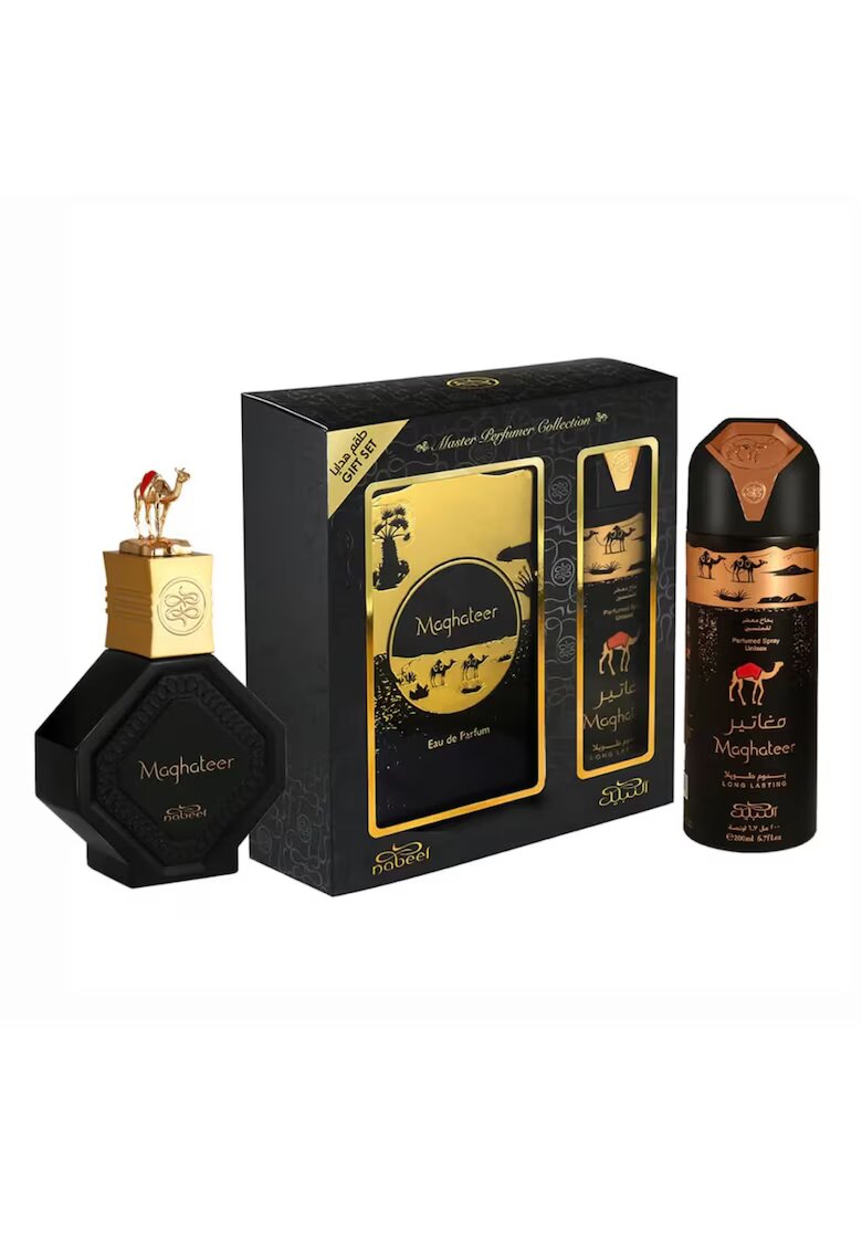 Nabeel Set Maghateer - Apa De Parfum - For Men - 100 ml + Deodorant Spray - 100 ml