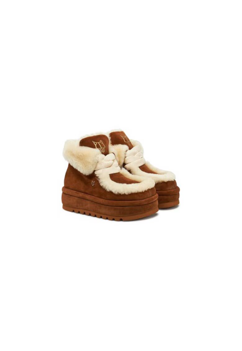Naked Wolfe Ghete dama 305208620 - Piele naturala - Maro - Maro