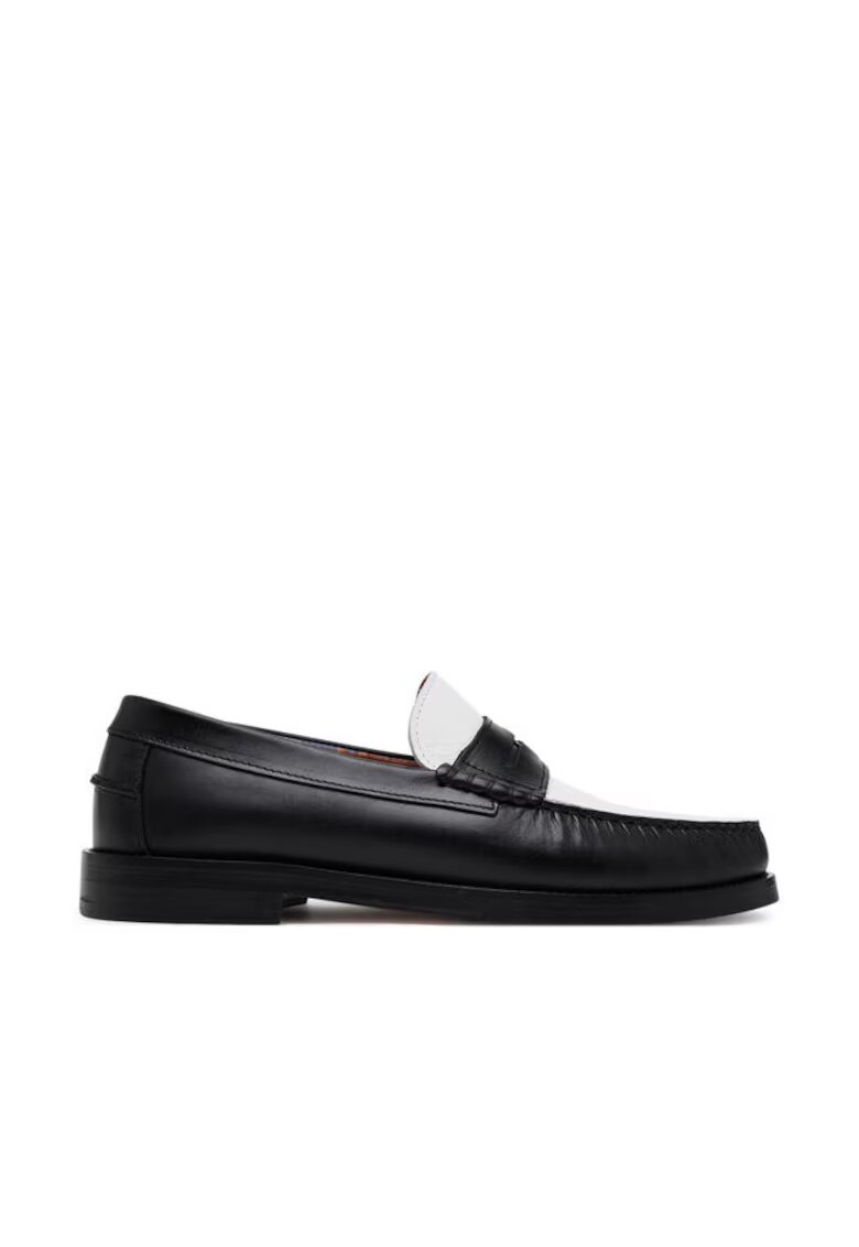 Naked Wolfe Mocasini barbati Riviera - Piele naturala - Negru - Negru