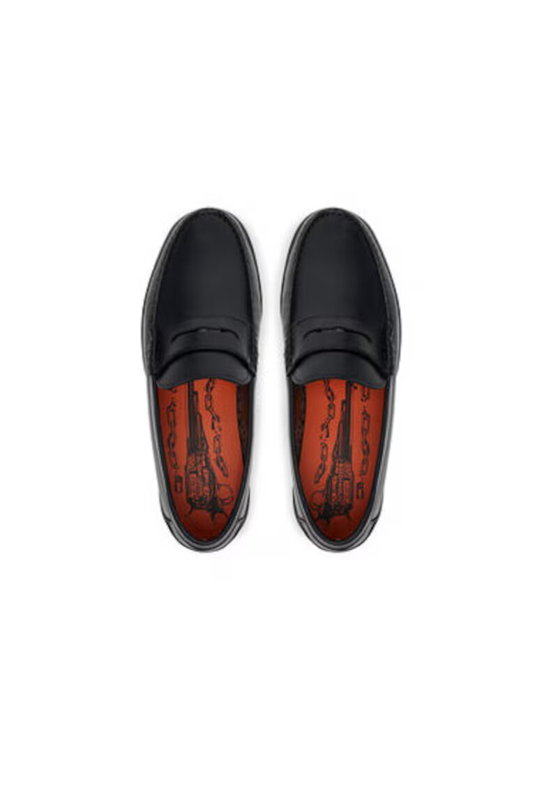 Naked Wolfe Mocasini Riviera din piele naturala - Negru