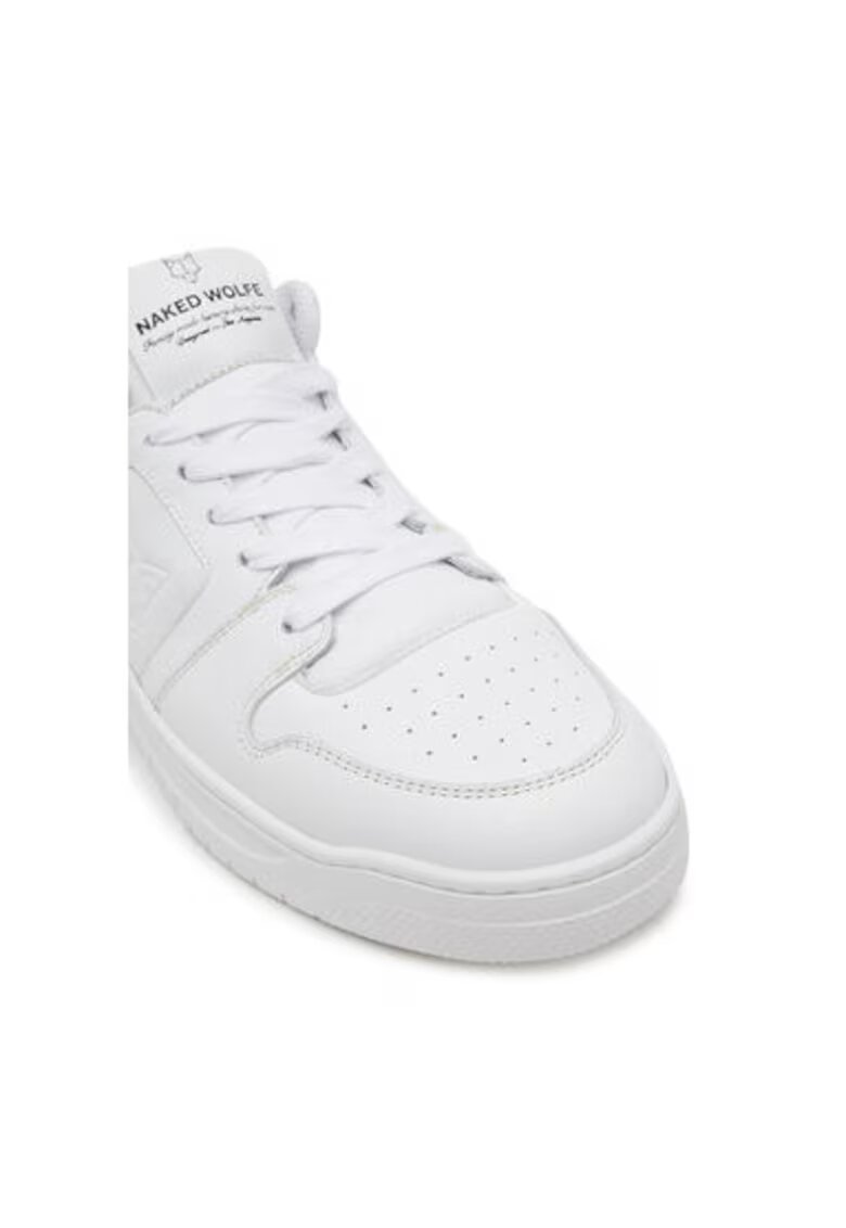 Naked Wolfe Pantofi sport barbati - -01 - Piele naturala - Alb - Alb