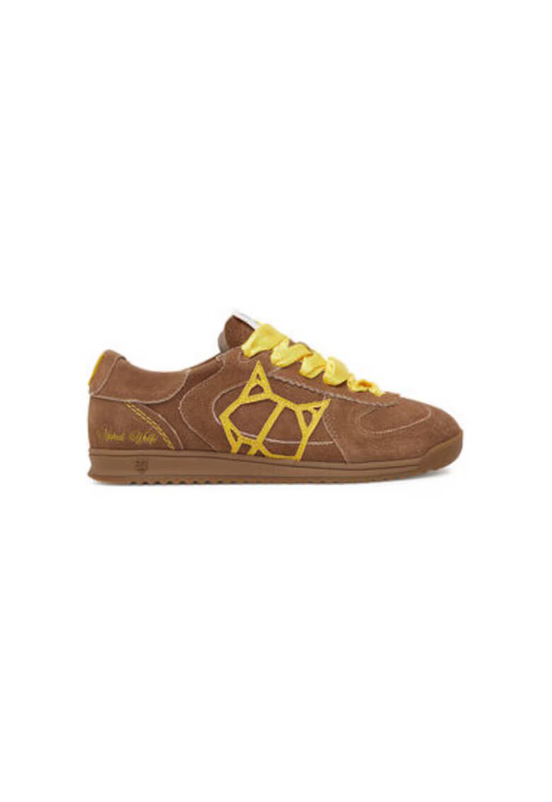 Naked Wolfe Pantofi sport dama din piele naturala - Maro