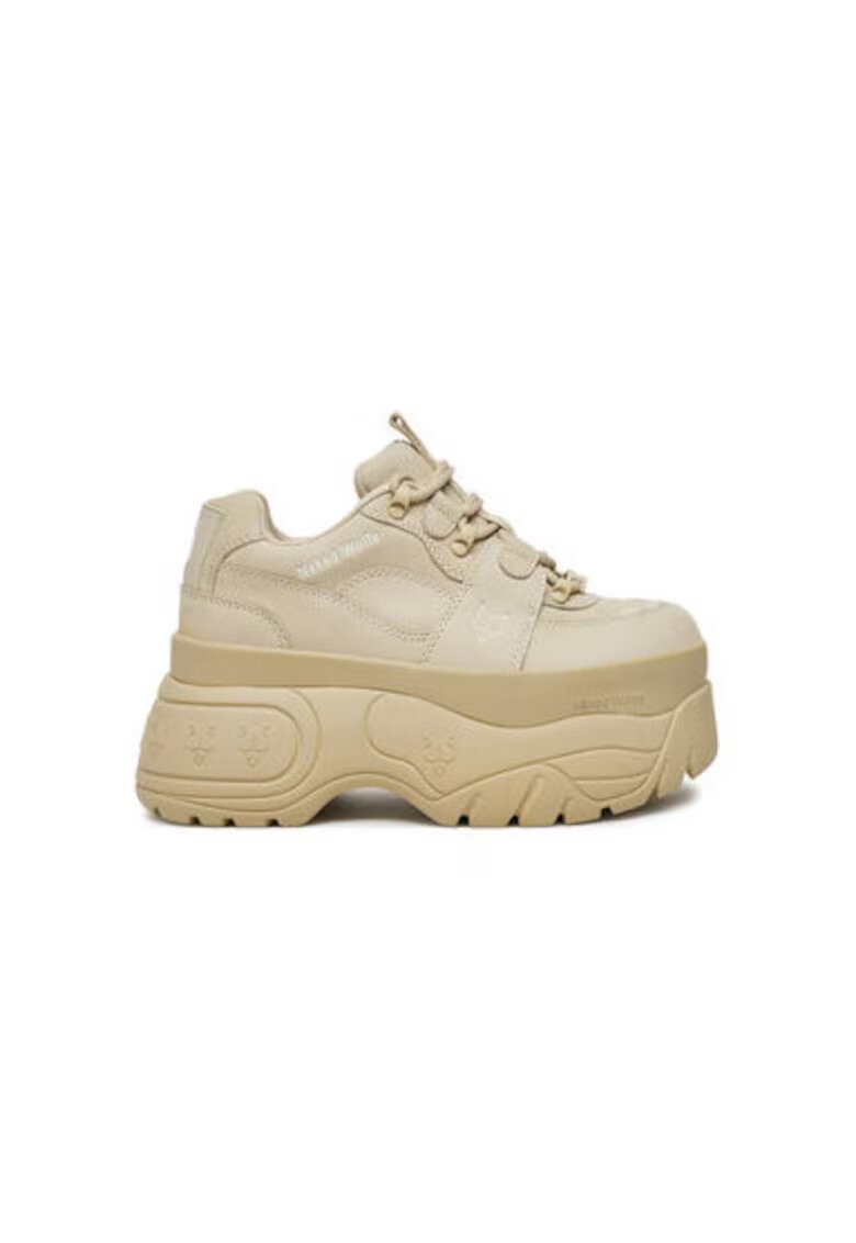 Naked Wolfe Pantofi sport dama - SINNER - Piele naturala - Bej
