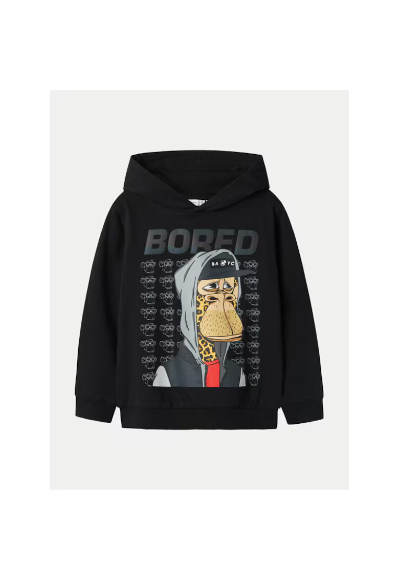 NAME IT Bluza baieti - 304719264 - Bumbac - Negru - Negru