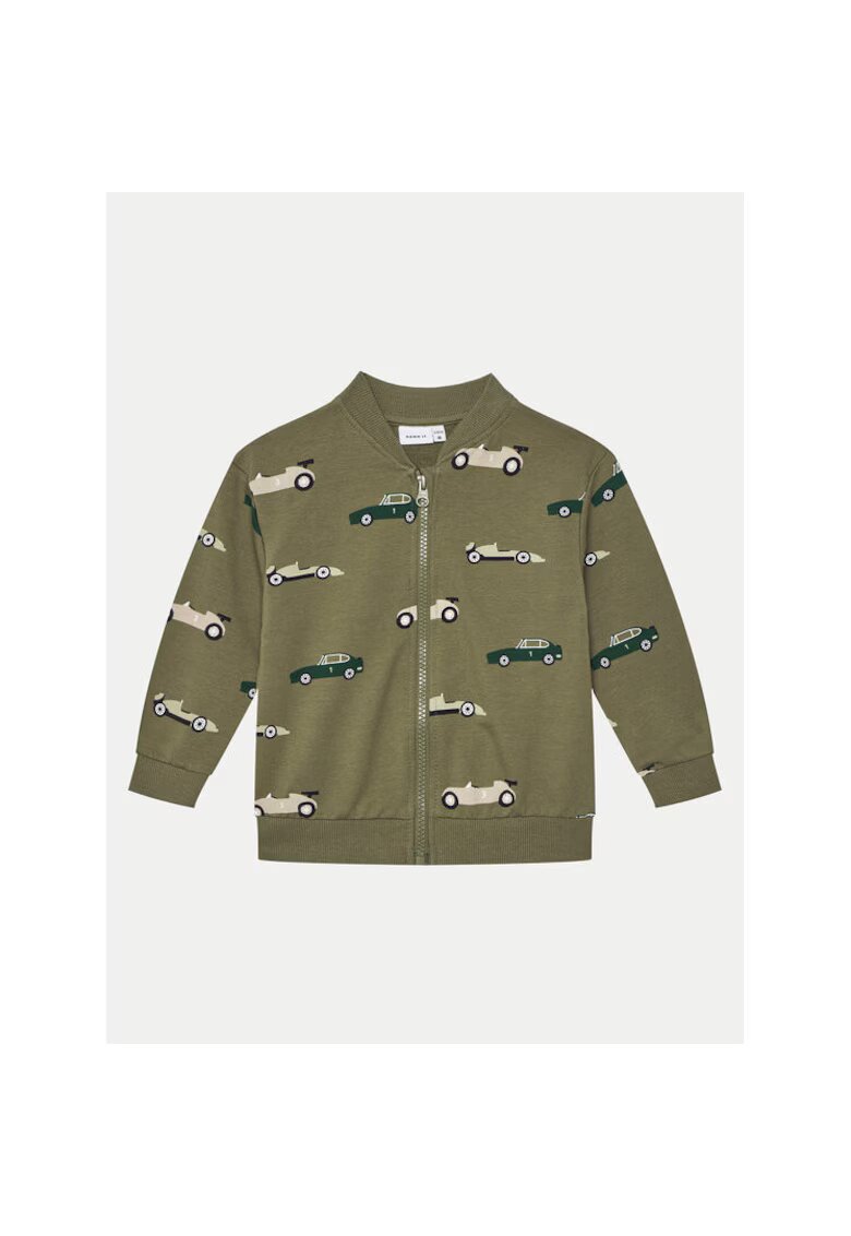 NAME IT Bluza baieti - 304732096 - Bumbac organic - Verde - Verde