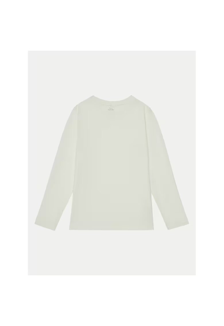 NAME IT Bluza fete - 304718564 - Bumbac - Bej - Bej
