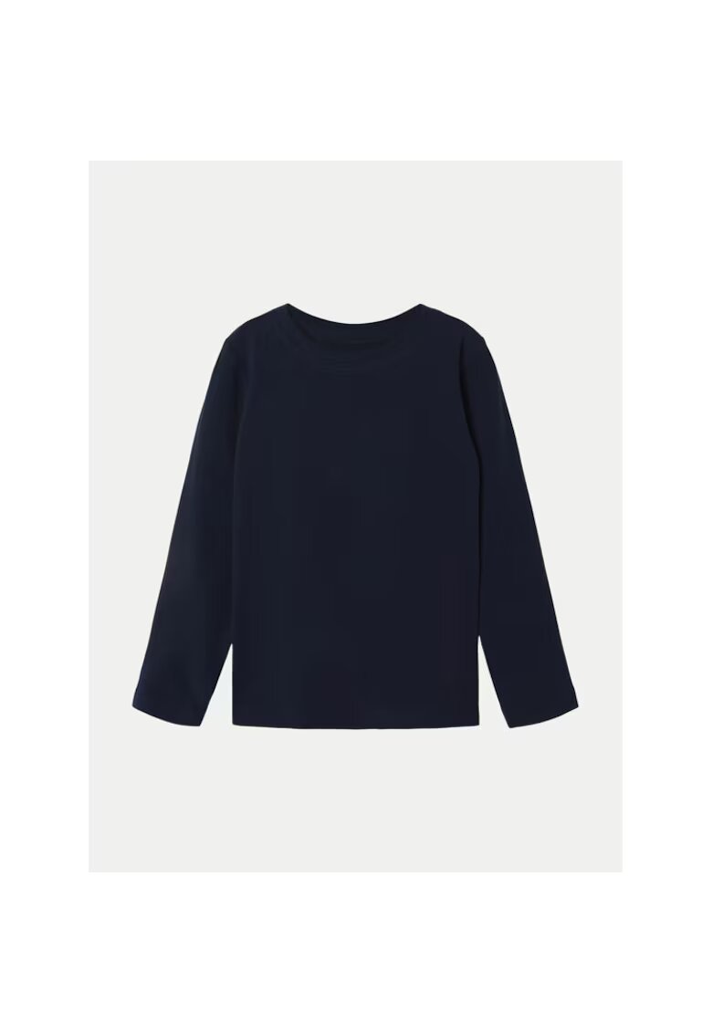 NAME IT Bluza fete - 304718601 - Bumbac organic - Albastru - Albastru