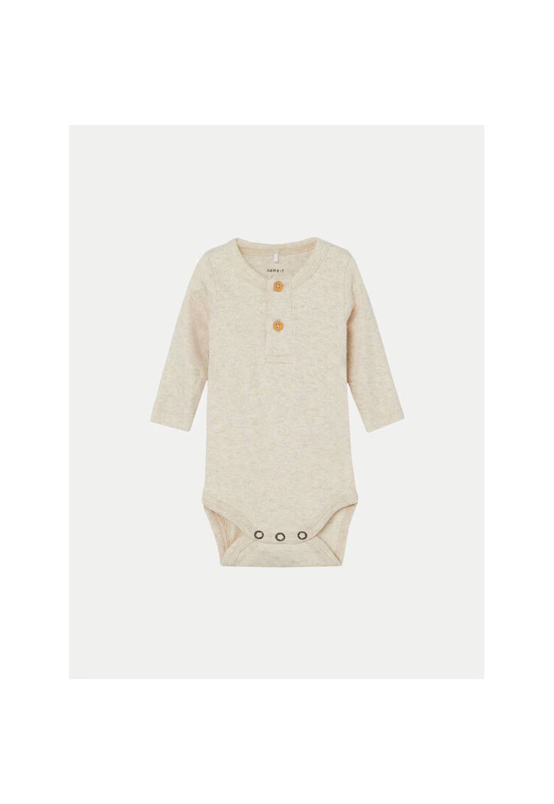 NAME IT Body baieti - 304434044 - Bumbac organic/Modal - 56 CM - Bej