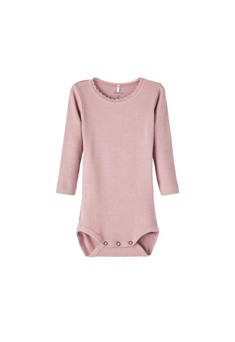 NAME IT Body maneca lunga - fetite - lila -