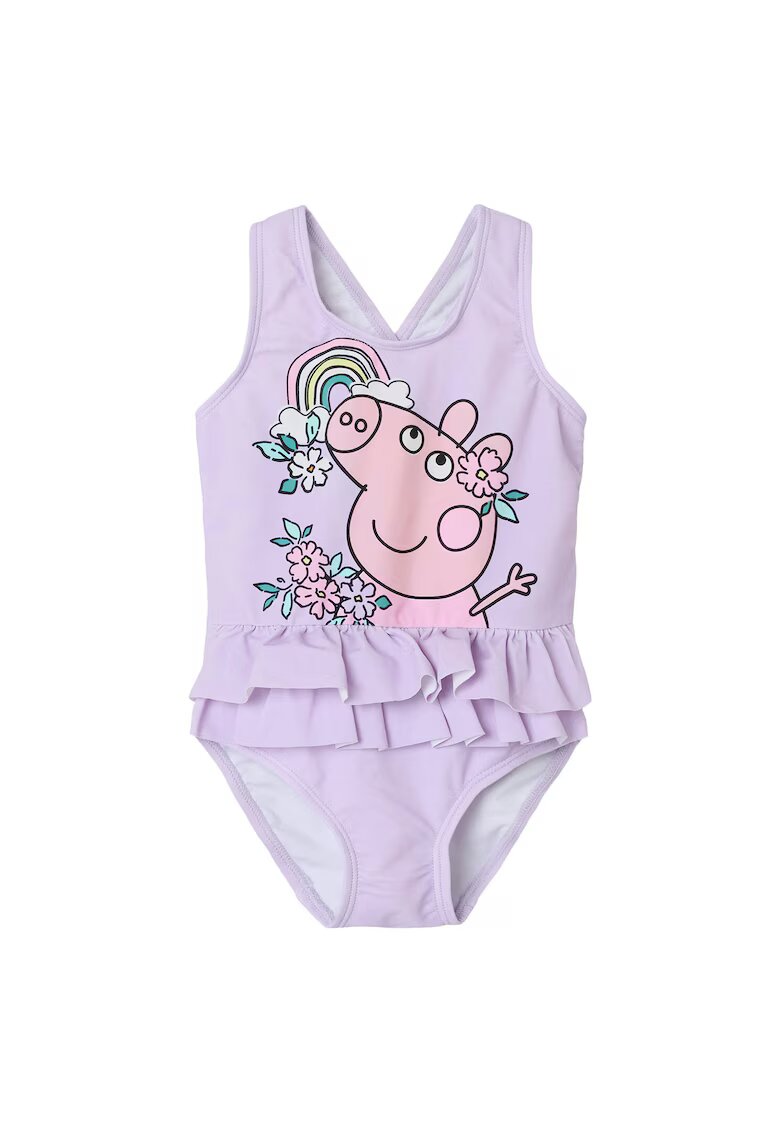 NAME IT Costum de baie fete 13239634 - Poliamida/Elastan - Mov - Mov
