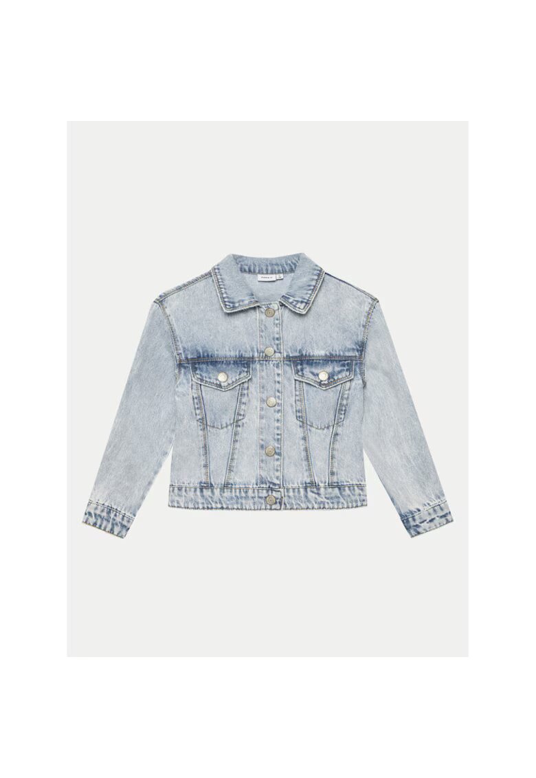 NAME IT Geaca fete - 304718427 - Bumbac/Bumbac - Albastru - Albastru