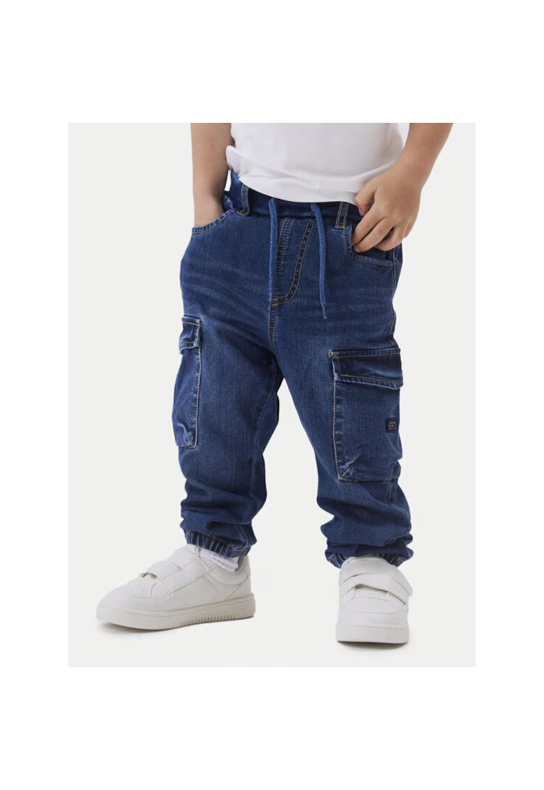 NAME IT Pantaloni baieti - 304434419 - Bumbac/Poliester/Viscoza - Albastru - Albastru