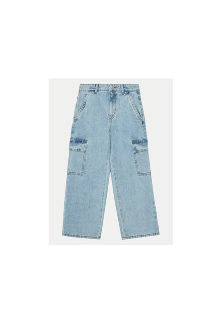 NAME IT Pantaloni fete - 304718250 - Bumbac/Poliester - Albastru - Albastru