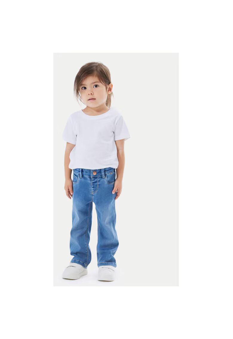 NAME IT Pantaloni fete - 304718281 - Lyocell/Poliester reciclat - Albastru - Albastru