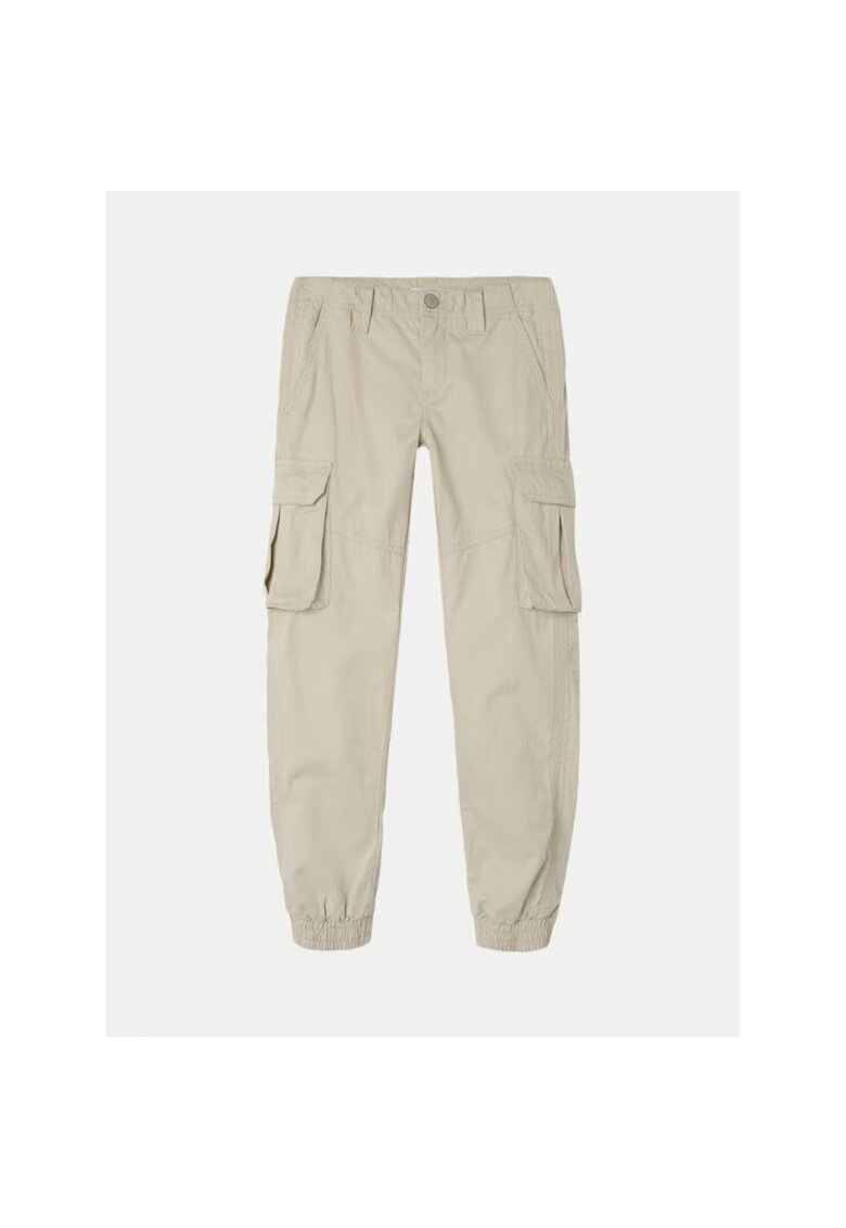 NAME IT Pantaloni fete - 304718441 - Bumbac - Gri - Gri