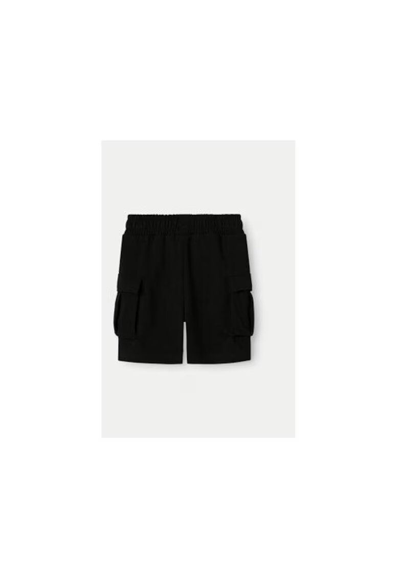 NAME IT Pantaloni scurti baieti - 304938115 - Bumbac/Poliester - Negru - Negru