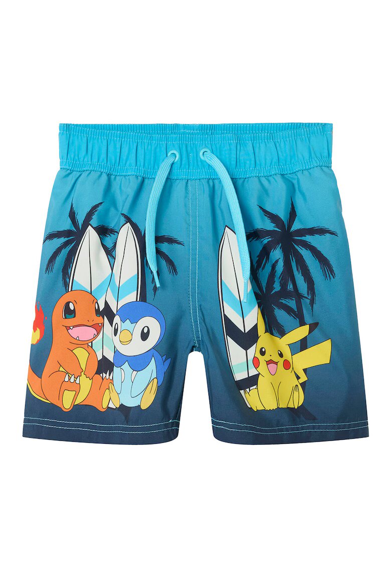 NAME IT Pantaloni scurti de baie baieti 13239656 - Poliester - Albastru - Albastru
