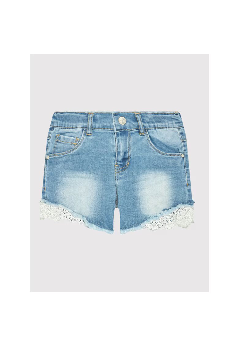 NAME IT Pantaloni scurti din denim fete 13197440 - Bumbac/Poliester reciclat - 128 CM - Albastru