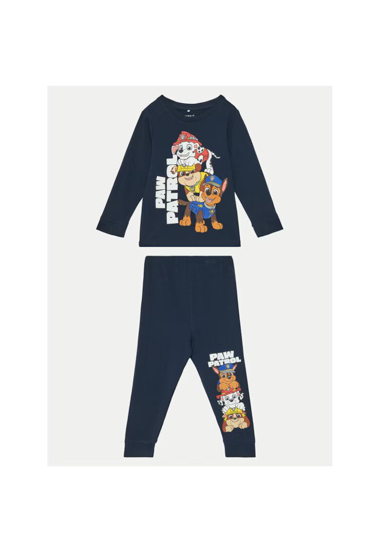 NAME IT Pijama baieti - 304718410 - Bumbac - Albastru - Albastru