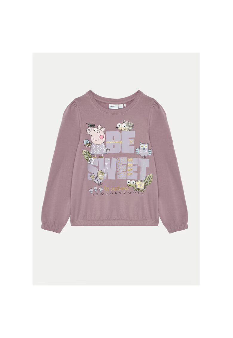 NAME IT Pijama fete - 304718526 - Bumbac - Violet - Violet