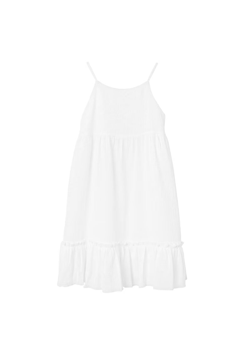 NAME IT Rochie de vara fete 13227423 - Bumbac - Alb - Alb