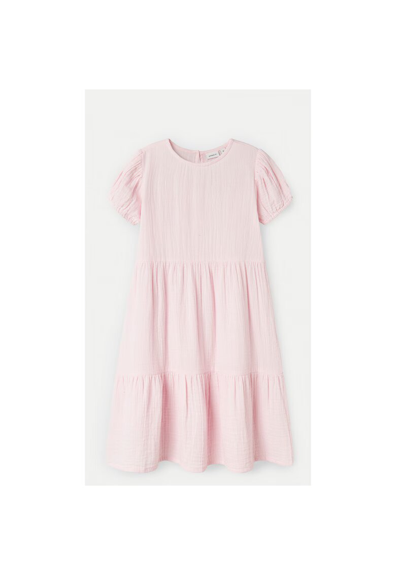 NAME IT Rochie de vara fete 13240414 - Bumbac - Roz - Roz