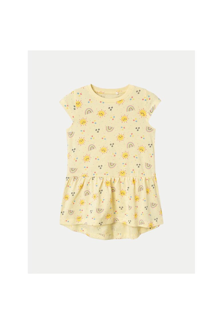 NAME IT Rochie fete - 522971 - Galben - Bumbac