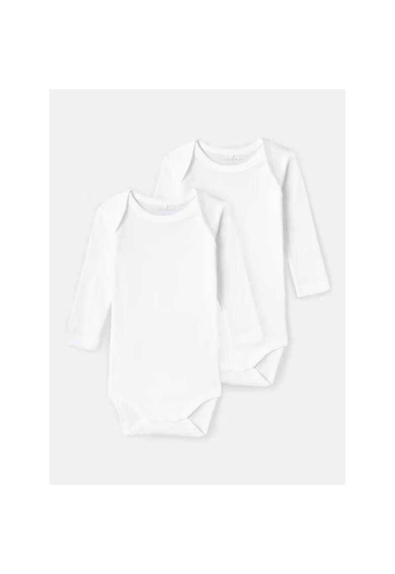 NAME IT Set 2 body-uri copii - 304434327 - Bumbac organic/Bumbac - Alb - Alb