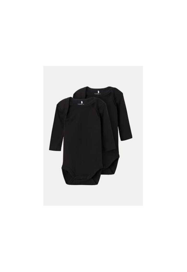 NAME IT Set 2 body-uri copii - 304434334 - Bumbac organic/Bumbac - Negru - Negru