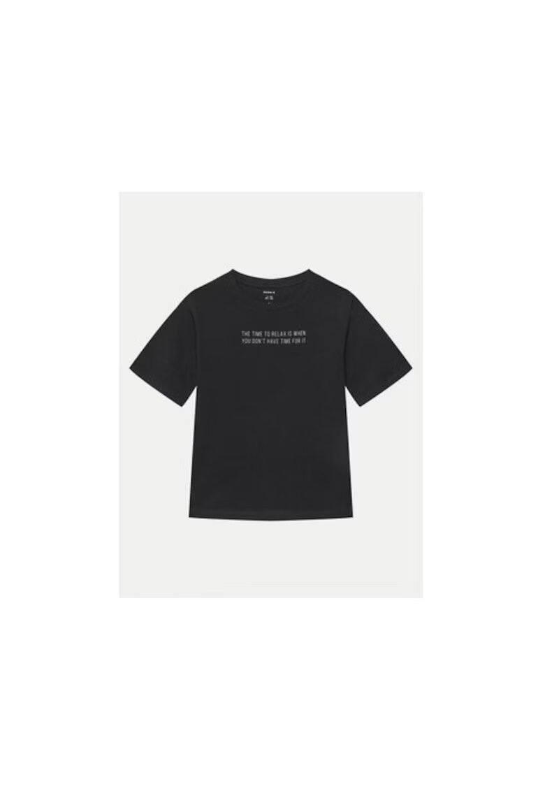 NAME IT Tricou baieti - 305357021 - Bumbac organic/Bumbac - Negru - Negru
