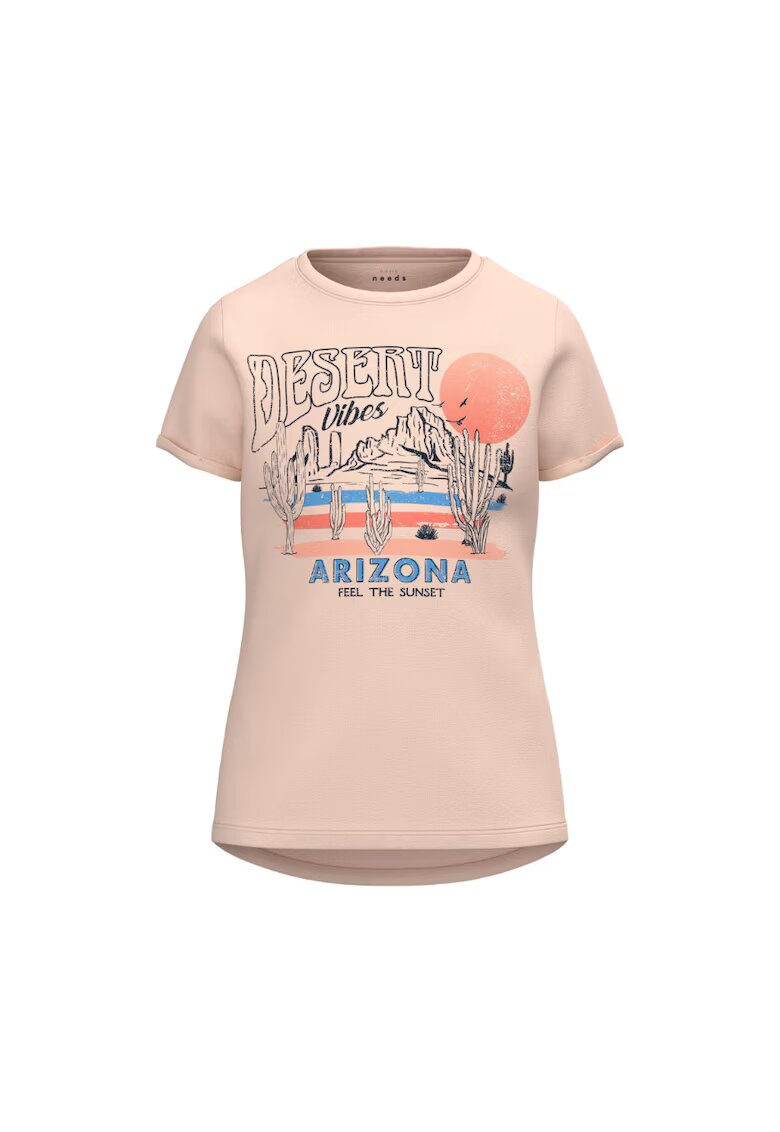 NAME IT Tricou copii - 302000098 - Bumbac - Roz - Roz