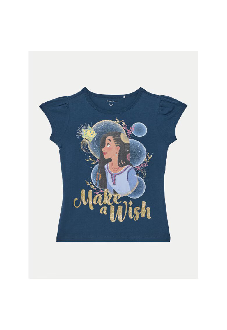 NAME IT Tricou fete - 304719349 - Bumbac - Albastru - Albastru