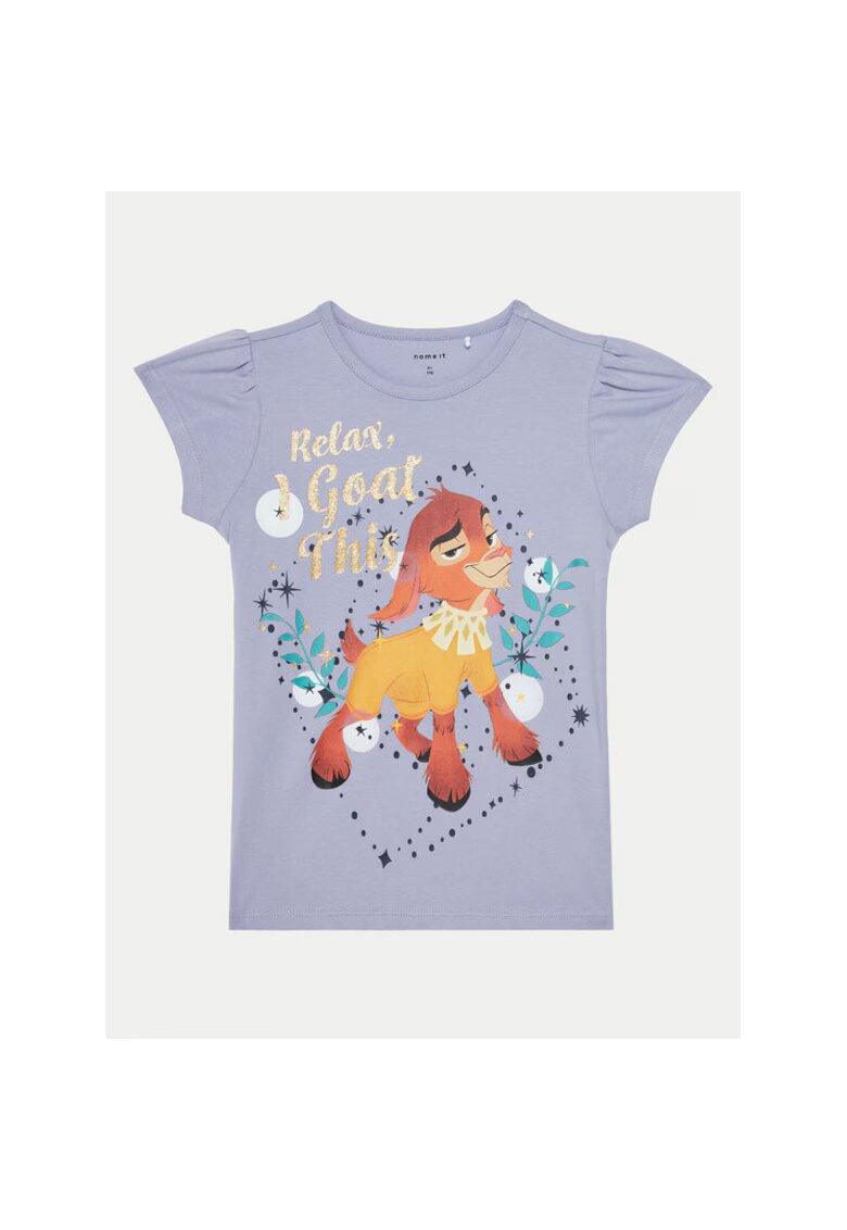 NAME IT Tricou fete - 304719356 - Bumbac - Violet - Violet