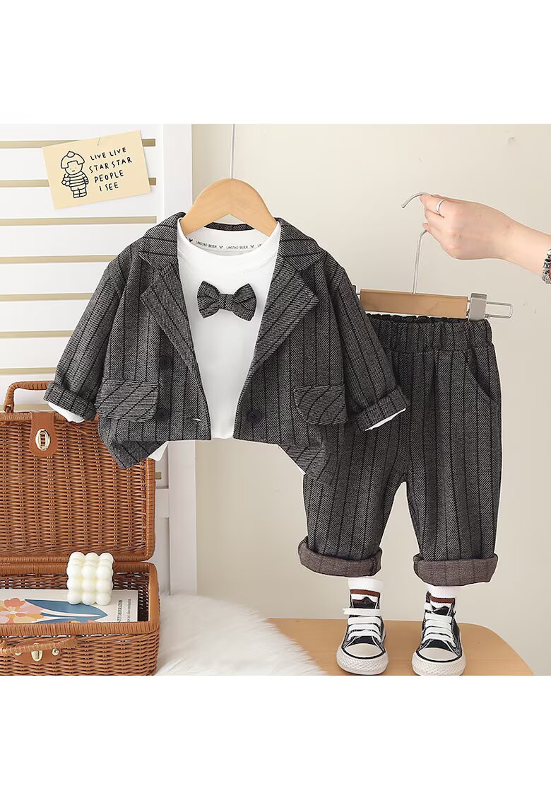 Nannie Costum Elegant Gri Baieti Damian
