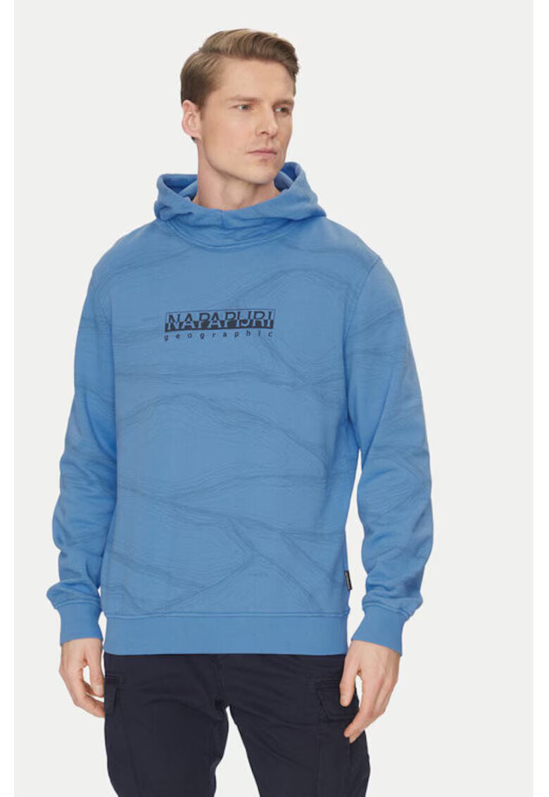 Napapijri Bluza barbati - 305102591 - Bumbac - Albastru - Albastru