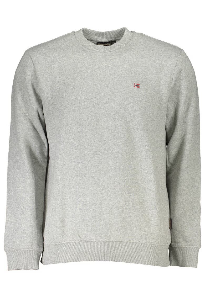 Napapijri Bluza barbati - 80% Bumbac - 20% Poliester - Gri - NP0A4FQWBALISCREW1