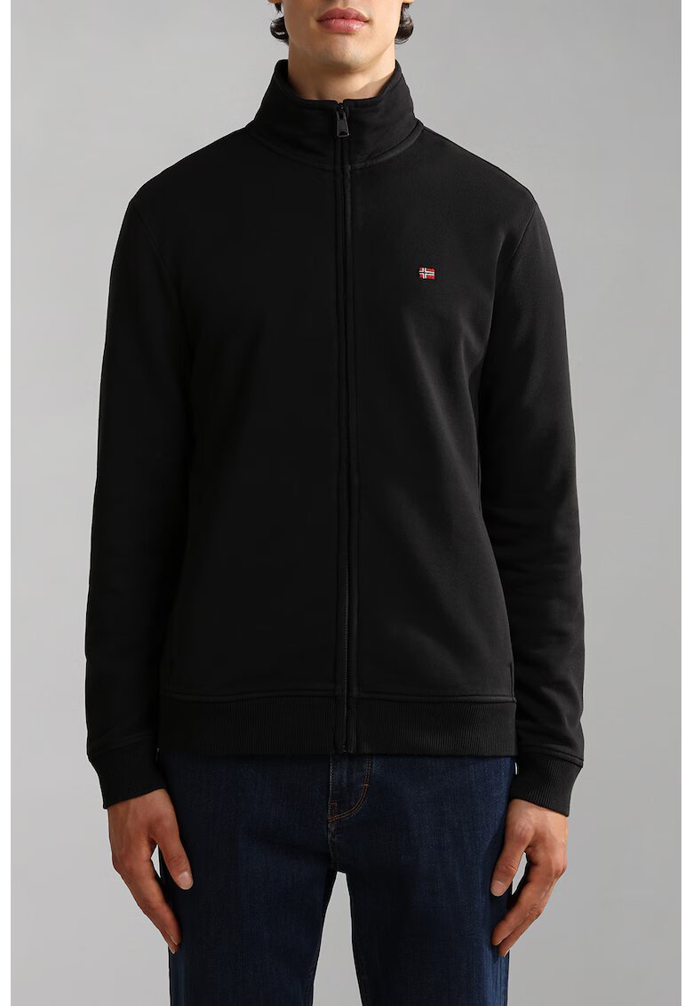 Napapijri Bluza de trening cu fermoar si buzunare laterale Balis - Negru