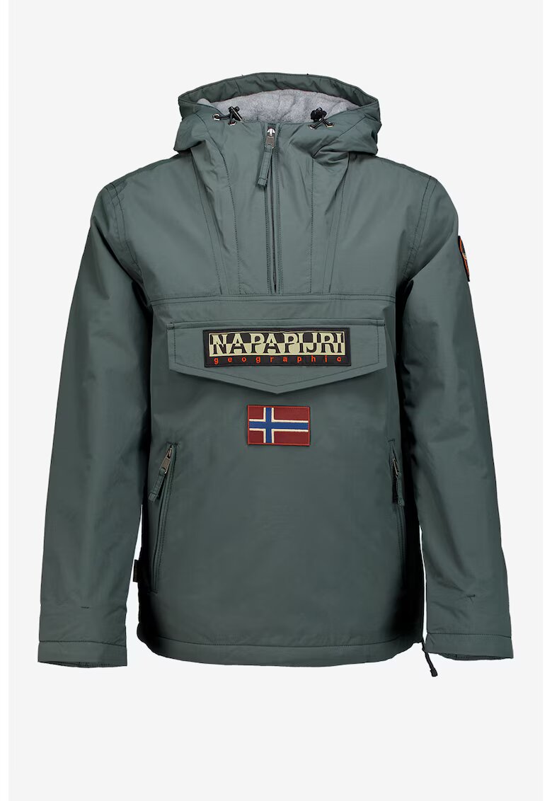 Napapijri Geaca cu logo - fara inchidere Rainforest - Verde englez