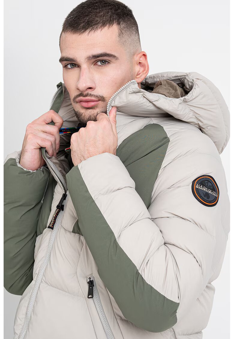 Napapijri Geaca cu vatelina si fermoar Moesa - Verde pal/Kaki