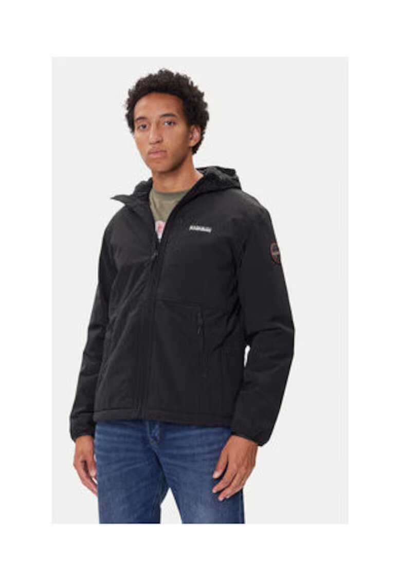 Napapijri Geaca de tranzitie - neagra - 100% poliamida -