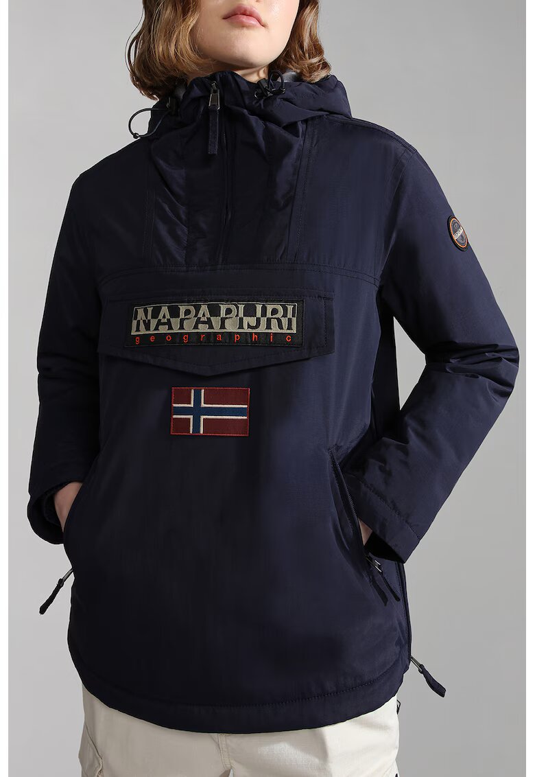 Napapijri Geaca pull-on cu gluga Rainforest - Bleumarin