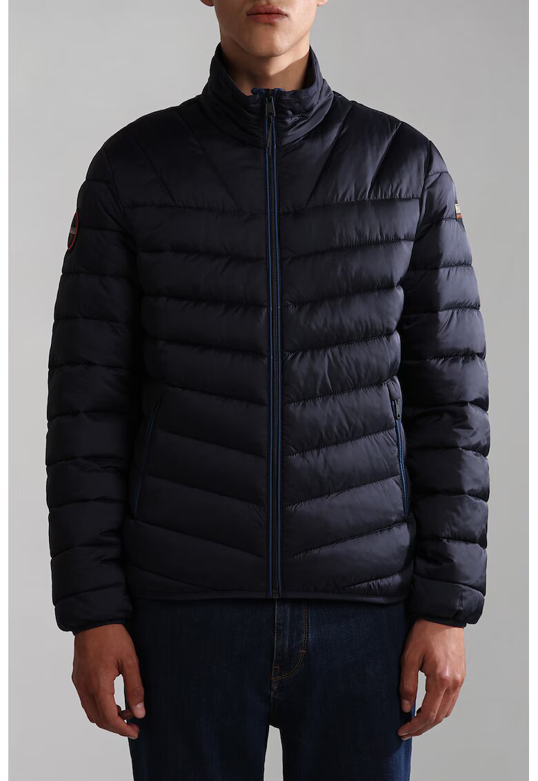 Napapijri Geaca scurta regular fit cu aspect matlasat - Bleumarin