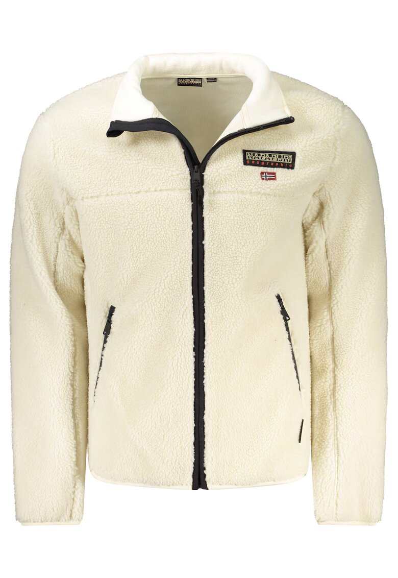 Napapijri Jacheta barbati - 100% poliester - Alb - 2XL - NP0A4IA9TTYNIKFZ - Alb