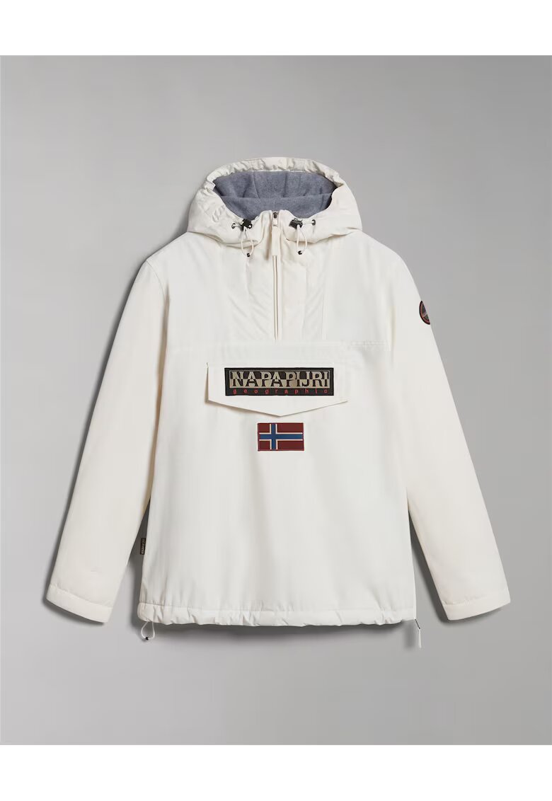 Napapijri Jacheta pull-on cu gluga si logo Rainforest