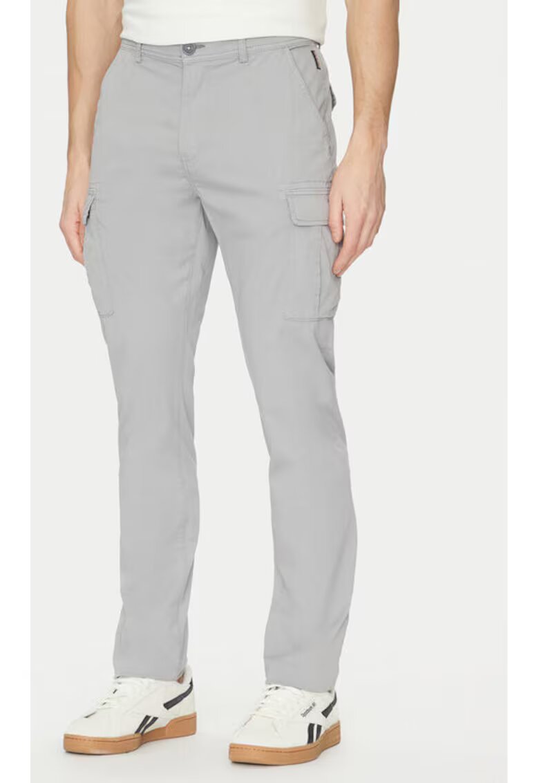 Napapijri Pantaloni barbati - 305102263 - Bumbac - Gri - Gri