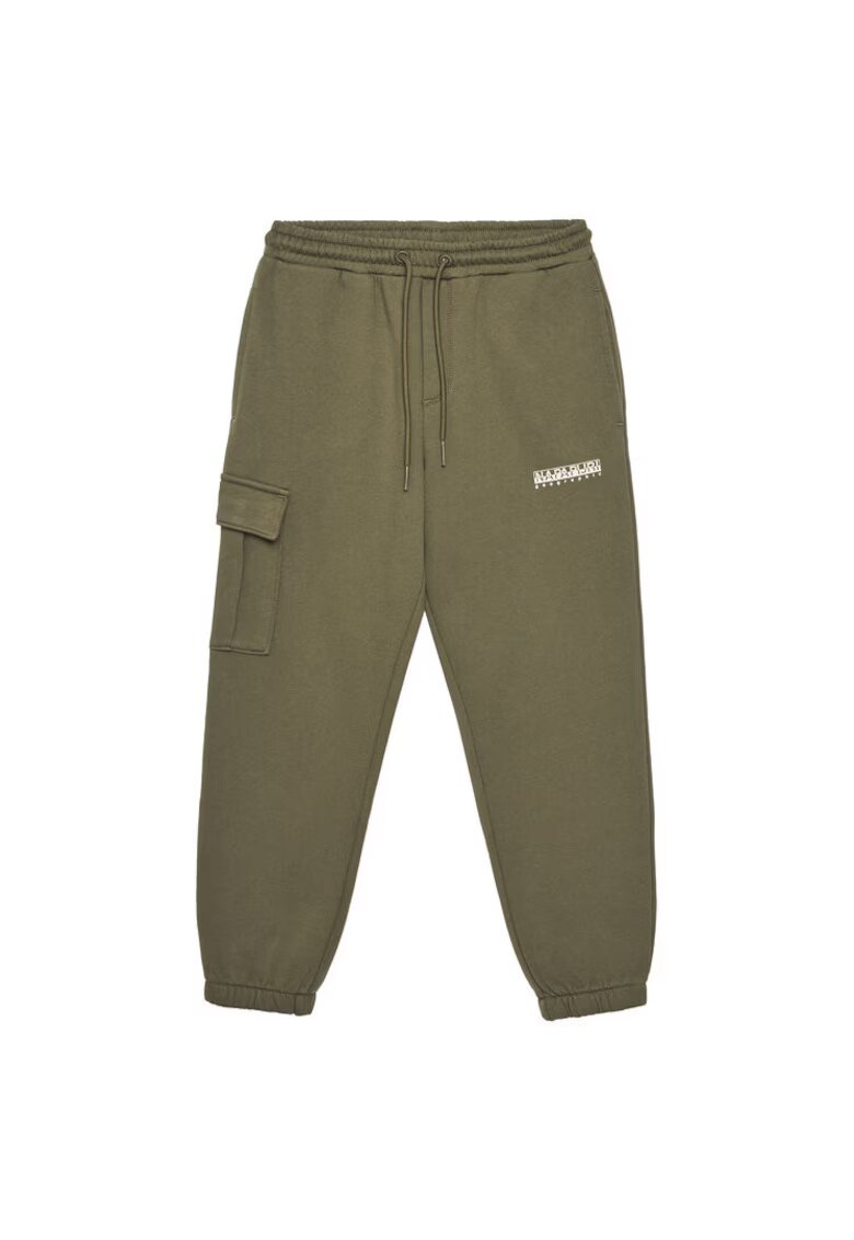Napapijri Pantaloni de trening baieti NP0A891GG0A1 - Bumbac/Poliester - 8 ani - Kaki