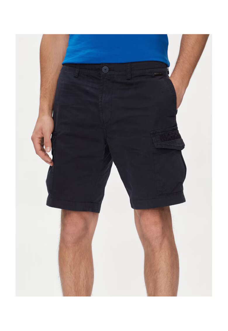 Napapijri Pantaloni scurti barbati - 303757397 - Bumbac - Albastru