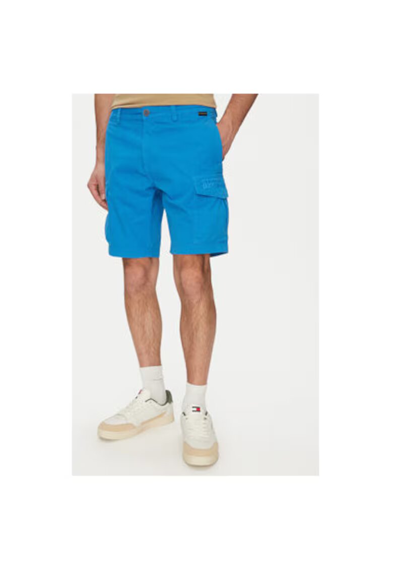 Napapijri Pantaloni scurti barbati NP0A4HOTB2W1 - Bumbac - Albastru - Albastru