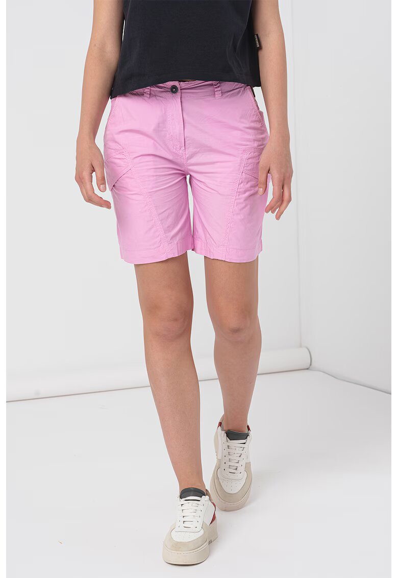 Napapijri Pantaloni scurti de bumbac Narin - Roz pastel