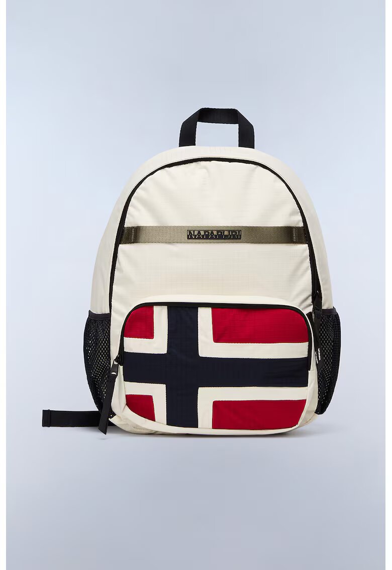 Napapijri Rucsac cu buzunare multiple Nadir - Rosu/Alb fildes